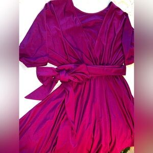 Cocktail Dress in Fuchsia Color